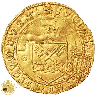 STATO PONTIFICIO Giulio II 1503-13 SCUDO D’ORO DEL SOLE Raro Q.Spl #PV187