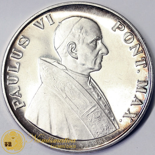 PAOLO VI 1963-78 Medaglia Straordinaria 1964 VIAGGIO TERRA SANTA opus F. MINA Proof #MD1534