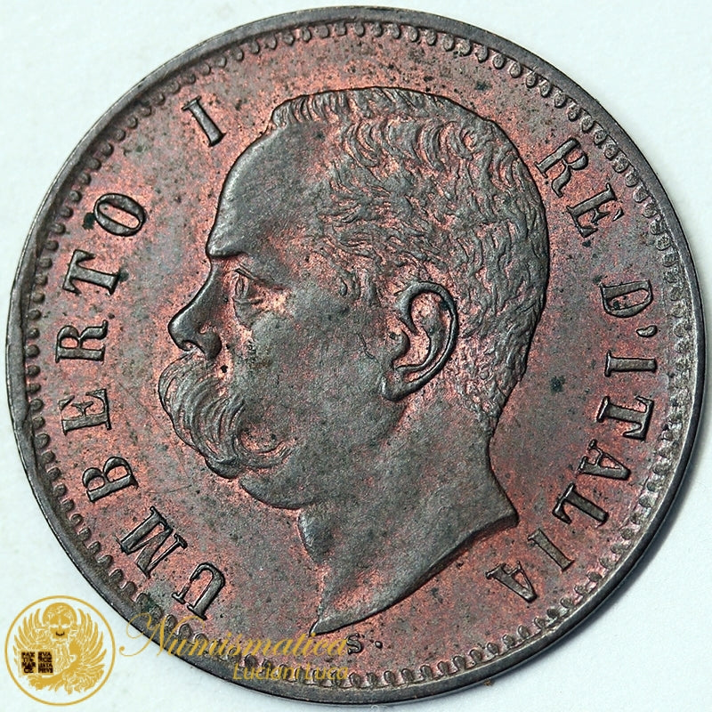 UMBERTO I 2 Centesimi 1900 Fdc rame rosso #P508