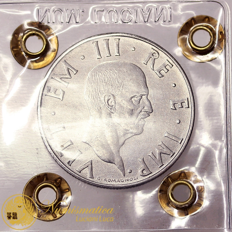 VITTORIO EMANUELE III 2 Lire 1942 acmonital MOLTO RARA BB/Q.Spl #PV739