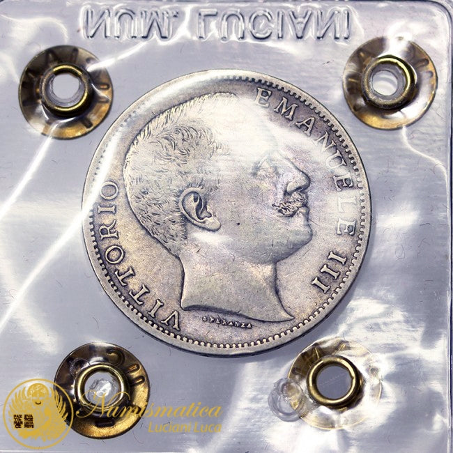 VITTORIO EMANUELE III 2 Lire 1902 Ag BB+ RARO #PV145