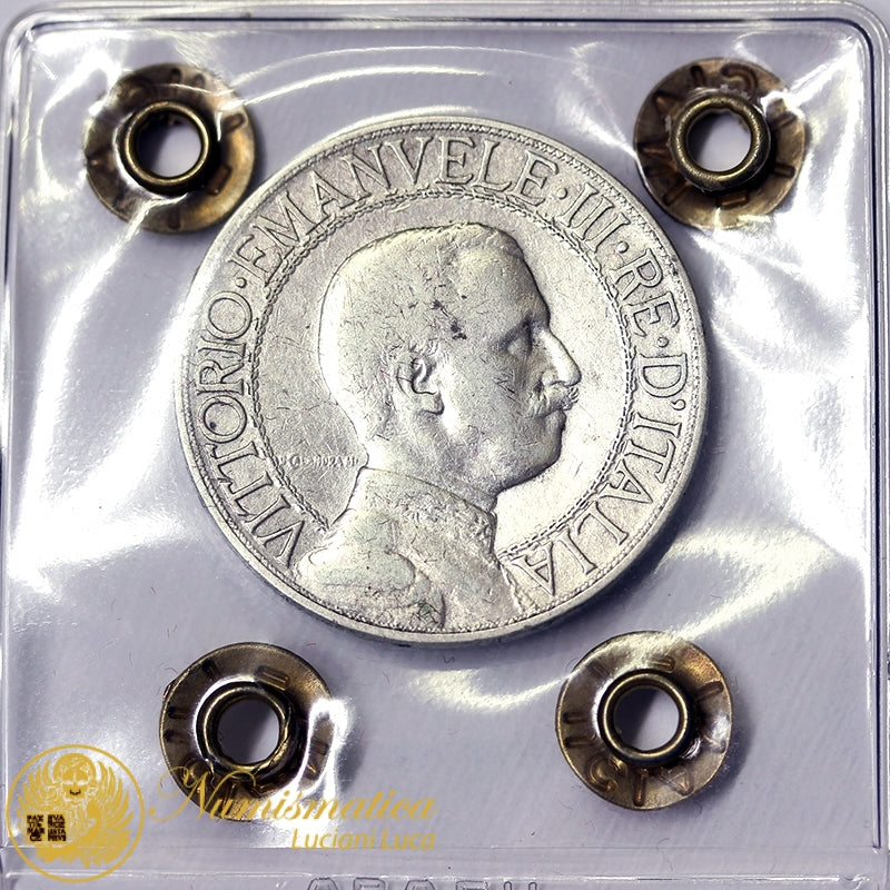 VITTORIO EMANUELE III 2 Lire 1908 Q.BB #P12