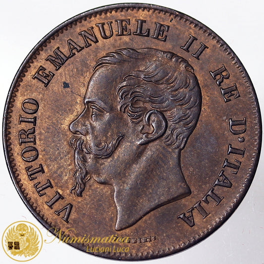 VITTORIO EMANUELE II 5 Centesimi 1861 Milano Q.Fdc #2751