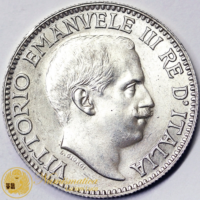 SOMALIA ITALIANA 1 Rupia 1919 VITTORIO EMANUELE III Ag RARA Q.Fdc #P558