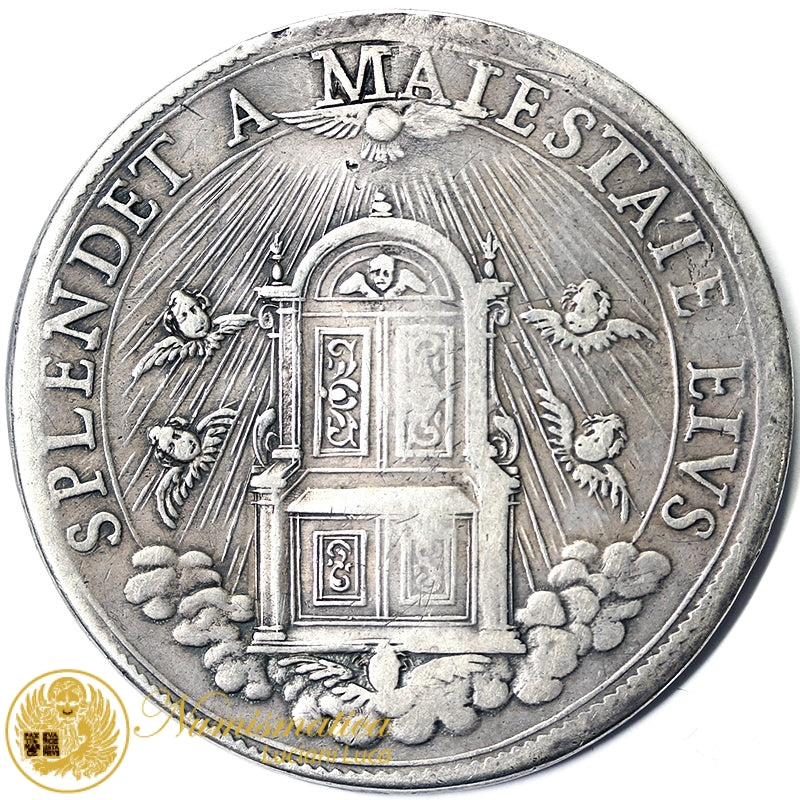 STATO PONTIFICIO Clemente IX 1667-69 PIASTRA La Cattedra di San Pietro BB Molto Rara #PV156