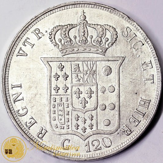 REGNO DUE SICILIE Ferdinando II 120 Grana 1855 Spl+#4475