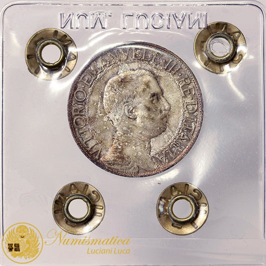 VITTORIO EMANUELE III 1 Lira 1912 Quadriga Fdc #P535