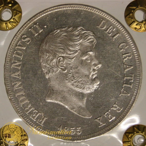 REGNO DUE SICILIE Ferdinando II 120 Grana 1855 Q.Fdc/Fdc #PV347