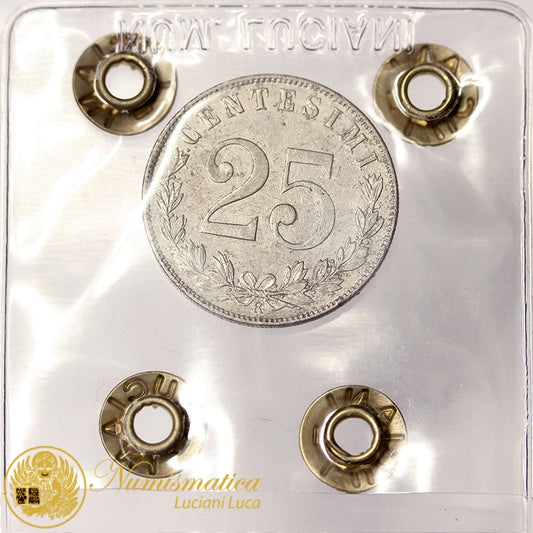 VITTORIO EMANUELE III 25 Centesimi 1902 BB RARO #P22
