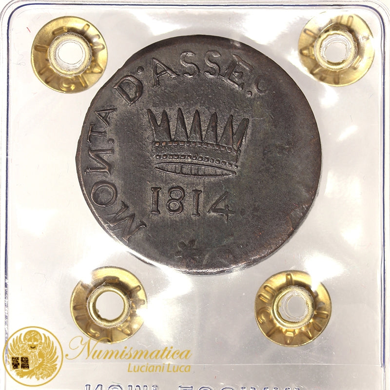 PALMANOVA Assedio Austriaco NAPOLEONE I 50 centesimi 1814 Spl MOLTO RARA #PV370