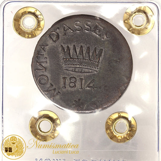 PALMANOVA Assedio Austriaco NAPOLEONE I 50 centesimi 1814 Spl MOLTO RARA #PV370