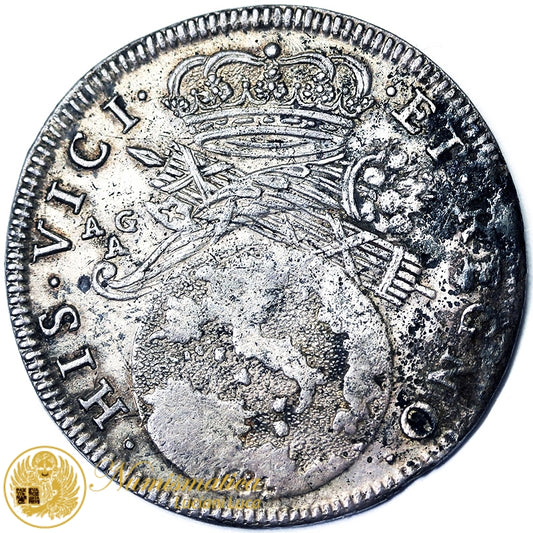 NAPOLI Carlo II 20 Grana 1684 Ag Non Comune Spl- #PV364