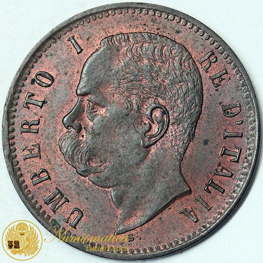 UMBERTO I 2 Centesimi 1900 Fdc rame rosso #P508