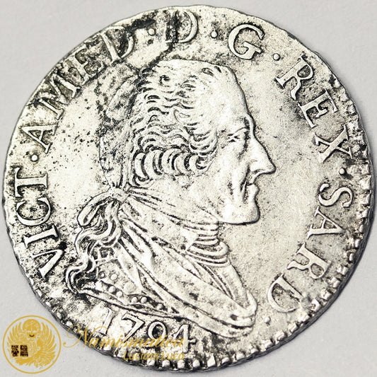 REGNO DI SARDEGNA 10 Soldi 1794 VITTORIO AMEDEO III SPL+ #3112