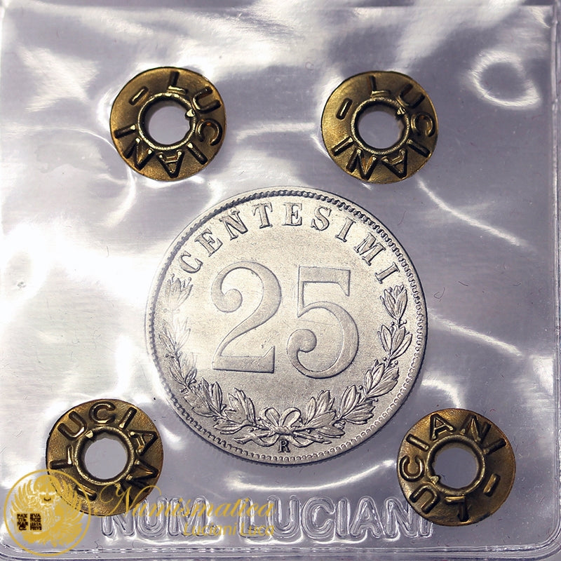 VITTORIO EMANUELE III 25 Centesimi 1903 BB/Q.Spl RARO #P283
