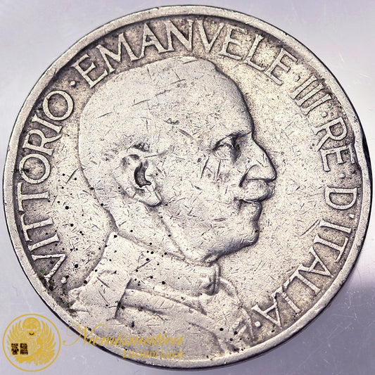 VITTORIO EMANUELE III Buono da 2 Lire 1927 Molto Raro MB #PV121
