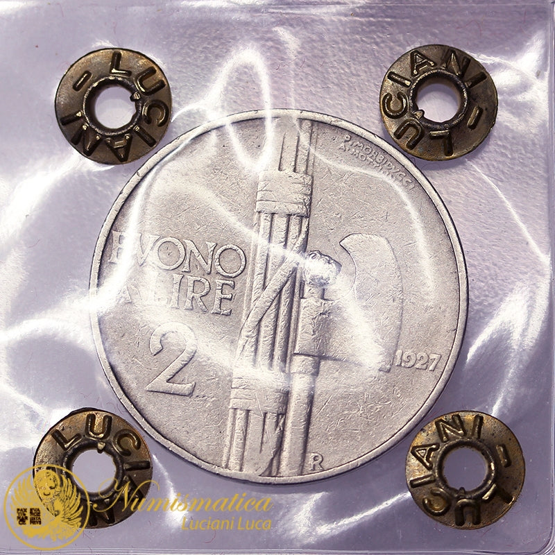 VITTORIO EMANUELE III Buono da 2 Lire 1927 Q.BB/BB Molto Raro #PV147