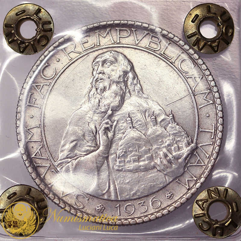 SAN MARINO 20 Lire 1936 Spl RARO #PV288