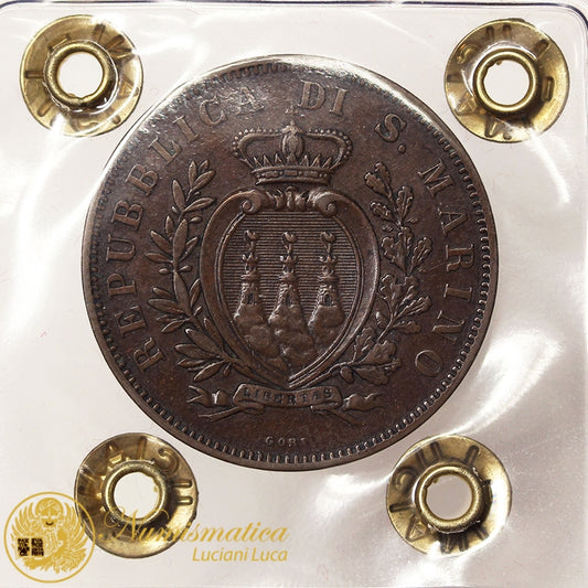 SAN MARINO 10 Centesimi 1894 Spl+ #PV290