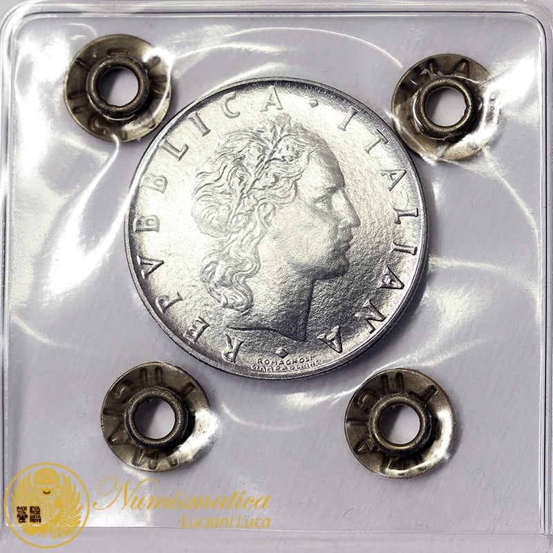 ITALIA 50 Lire 1965 Vulcano Fdc #P77