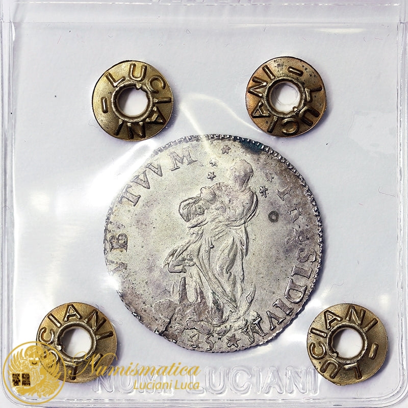 GENOVA Repubblica III Periodo Dogi Biennali 1 Lira 1745 Ag gr. 4,54 I° tipo SPL+ #PV307