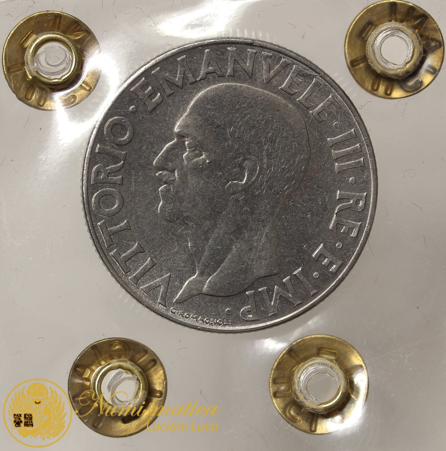 VITTORIO EMANUELE III 1 Lira 1943 Impero Spl/Q.Fdc Raro #PV765